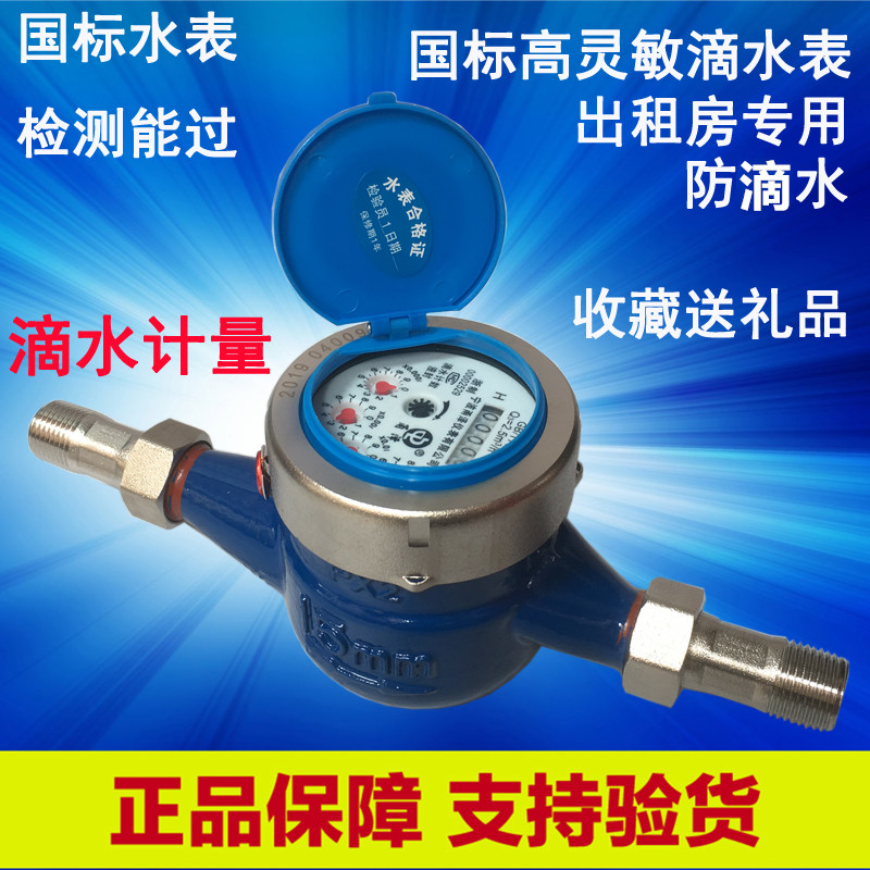 Ningbo Rotor Wet Cold Water Meter Stainless Steel Hood Flange Screw Wing Home Rental House High Sensitive Drip Meter Engineering