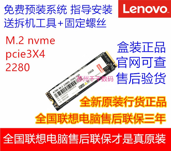 Lenovo Lenovo Solid State Hard disc X800 X780 256 2280 nvme M 2256 G