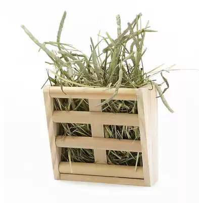 Chinchilla grass rack springboard automatic feeder feed feed box trough rabbit fixed hanging anti-grate bowl Dutch pig