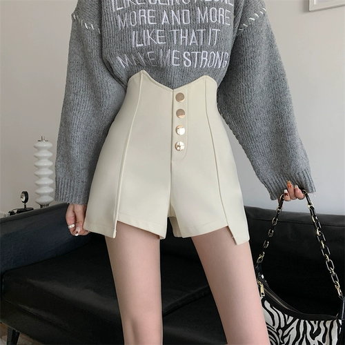 Черные осенние повседневные брюки для отдыха, костюм, шорты, коллекция 2023, оверсайз, в корейском стиле, свободный крой