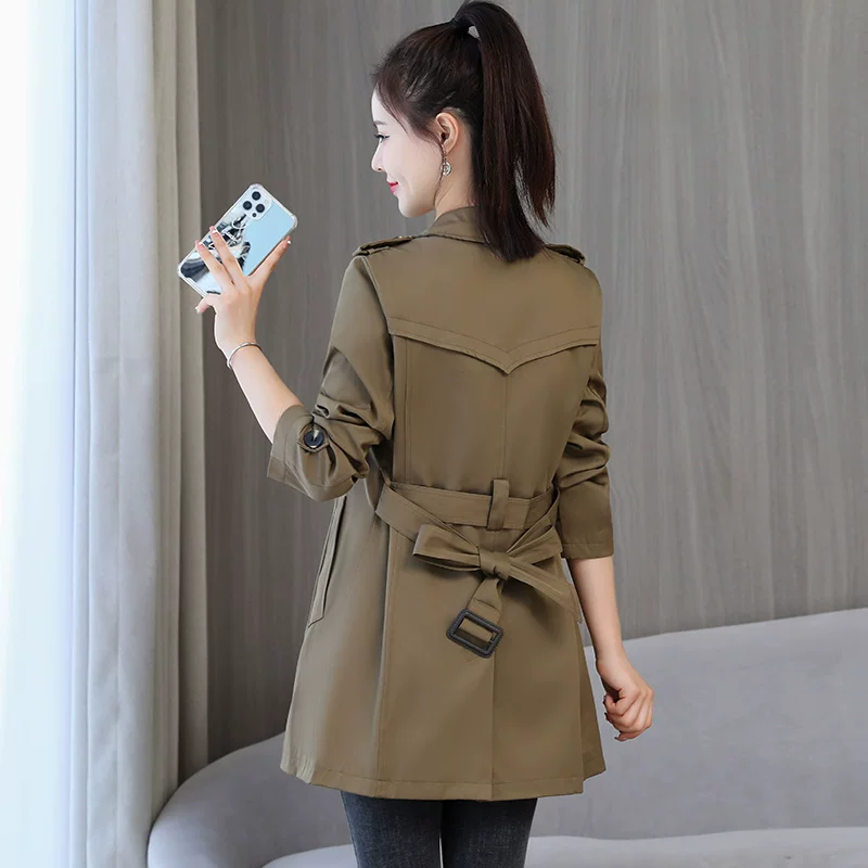 Весеннее trench coat, куртка, середина длины, для подростков