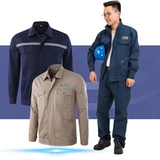 Светоотражающий хлопковый осенний комплект для работы, униформа