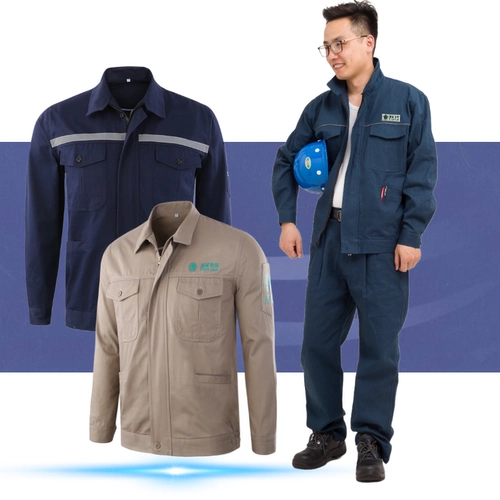 Светоотражающий хлопковый осенний комплект для работы, униформа