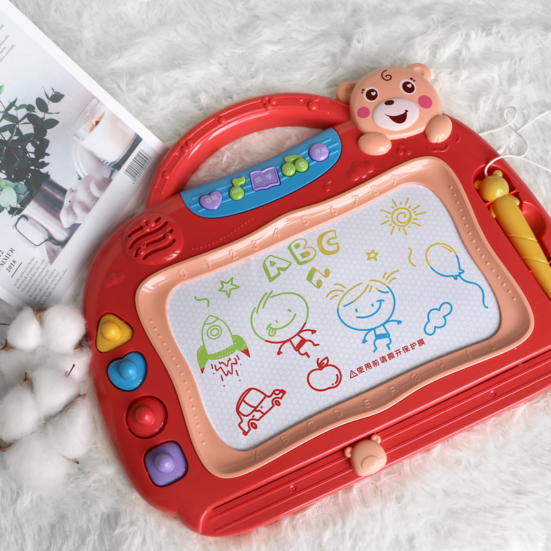 Children's drawing board erasable magnetic pen color writing board 2-year-old baby graffiti toy home drawing board toddler 3