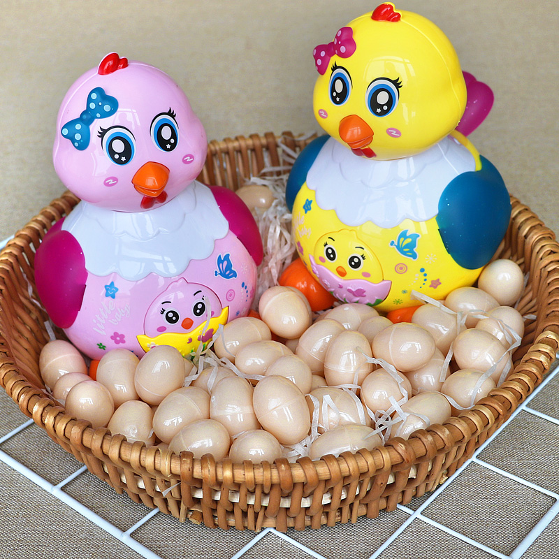 Baby Electric Toys Will Lower Egg Chick Child Raw Egg Toy Dinosaur Walking Puzzle Toy 1-2 years old