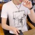 Nam ngắn tay áo T-Shirt 2020 New Summer Trend Ingen Al-Sileda bông áo thun C 