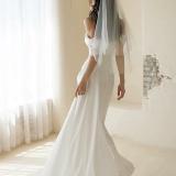 茉野婚纱 Белое свадебное платье, вечернее платье, открытые плечи