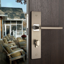 BOLY Door Lock Indoor Bedroom Modern Minima Silent Wooden Door Room Door Lock Three Sets Black Split American Lock