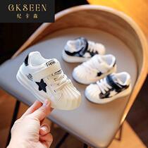 Kircarson baby shoes spring and autumn children small white shoes 01-3 years old baby shoes male footwear xf0308