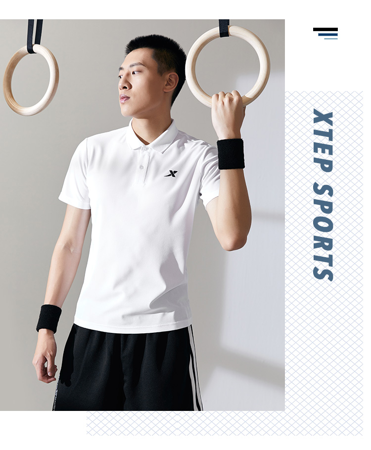 特步 男士 弹力速干Polo衫 图5