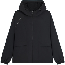 Xtep Jacket Womens 2024 New Autumn Official Training Jacket Fitness Double Layer Hooded Windbreaker Sports Top
