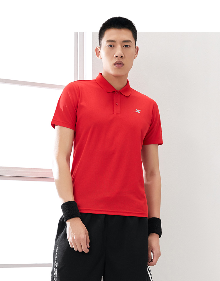 特步 男士 弹力速干Polo衫 图16