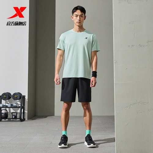 Xtep, спортивные шорты, летние быстросохнущие штаны для спортзала для тренировок, для бега