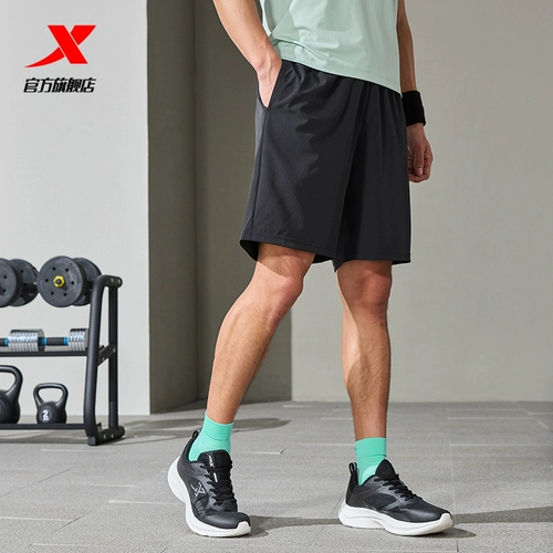 Xtep, спортивные шорты, летние быстросохнущие штаны для спортзала для тренировок, для бега