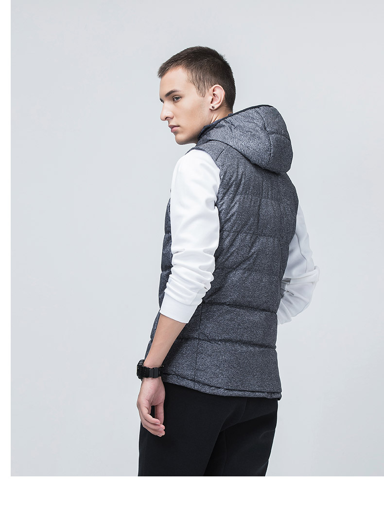 Xtep vest nam 2019 xuân mới vest cotton không tay áo ấm nam dày áo - Áo thể thao áo khoác nam có mũ adidas