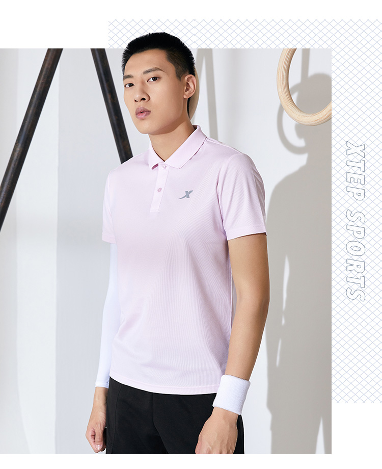 特步 男士 弹力速干Polo衫 图15