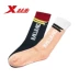 Vớ thể thao nữ Xtep Vớ nữ cao hai màu hai đôi 2019 vớ thể thao thời trang giản dị đô thị mới - Vớ thể thao vớ da Vớ thể thao
