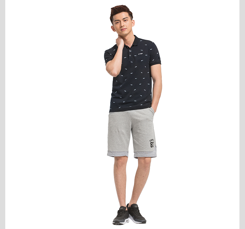 Xtep của Nam Giới Thể Thao POLO Áo Mùa Hè Ánh Sáng Thể Thao Thoáng Khí Giản Dị T-Shirt Nam Ngắn Tay Áo áo polo hồng