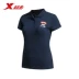 Xtep của phụ nữ thể thao T-Shirt mùa hè Polo áo thoải mái mềm nhẹ chạy ve áo T-Shirt