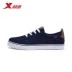 Giày vải nam Xtep 2018 Xuân Mới Màu Rắn Màu Thể Thể Ren Casual Giày chính hãng Giày nam mùa đông các hãng giày sneaker nổi tiếng Plimsolls