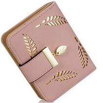 new Short Wallet Womens Leather Card Holder Purse Zipper B