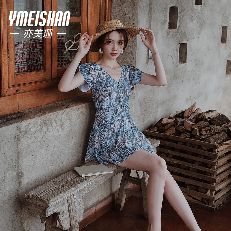 Also Mei Shan swimsuit women's summer cover slim fit and conservative 2021 new exploits hot spring dress swimwear high-end