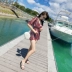 Áo tắm bikini nữ tính ba điểm áo bảo thủ Hàn Quốc che bụng thon gọn ngực nhỏ thu thập áo tắm kỳ nghỉ - Bikinis