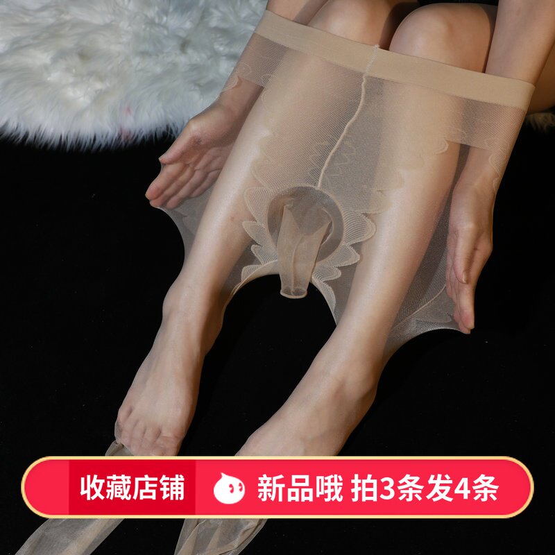 Sexy silk stockings elephant men with jj sets of sex aircraft socks pantyhose large size ultra-thin temptation love foot men's socks