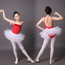 Childrens dance clothing long sleeve practice clothing spring and summer examination clothing gymnastics clothing Childrens Ballet short sleeve girl dance clothing