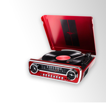 Ion Mustang American Ford 1965 Mustang sports car LP vinyl record player retro multifunctional phonograph