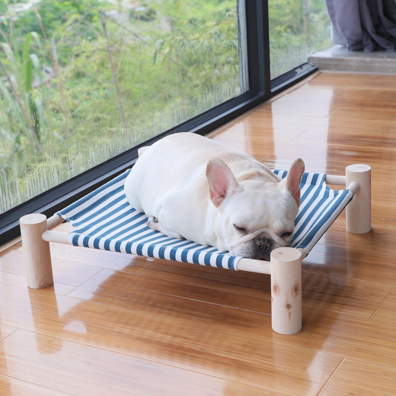 British ins style solid wood bed cat bed four seasons universal removable and washable dog bed dog bed dog supplies pet bed