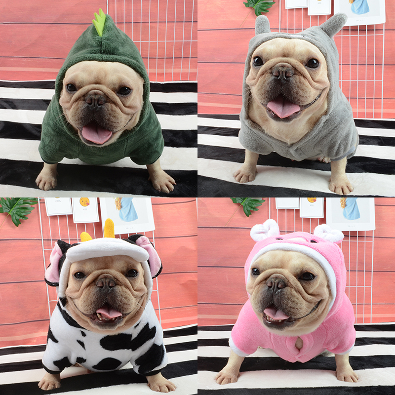 Dogs clothes teddy baggies dogfight clothes small canine cat clothes change fit cartoon four feet warm clothes-Taobao