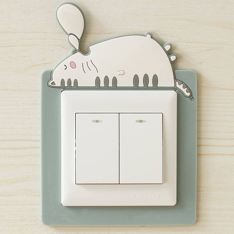 SWITCH PATCH LIGHT AND LUXURIOUS SOCKET DECORATION FRAME ELECTRIC LIGHT SWITCH DECORATION APPLID WALL STICKER PROTECTIVE SHEATH NORDIC STYLE NIGHT MICROLIGHT