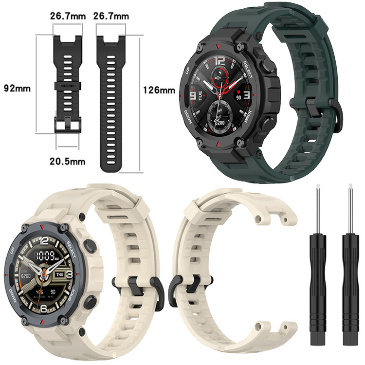 Suitable for Yuewo Amazfit Ares Watch Strap, Huami A1908 Silicone T-Rex Tyrannosaurus A1918 Wristband Suitable for Yuewo Amazfit Ares Watch Strap, Huami A1908 Silicone T-Rex Tyrannosaurus A1918 Wristband