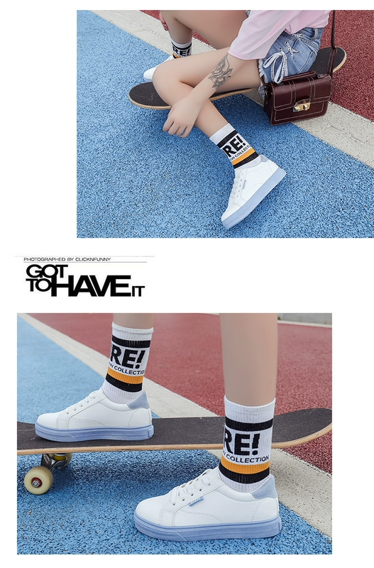 Giày vải mới 2018 nữ sinh viên phiên bản Hàn Quốc hoang dã Harajuku ulzzang couple retro in giày thường