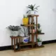 Đơn giản gỗ rắn khung hoa ban công trắng nhiều lớp cổ ban đầu bằng gỗ bánh xe quà tặng phòng khách chậu hoa - Kệ mẫu kệ treo tường