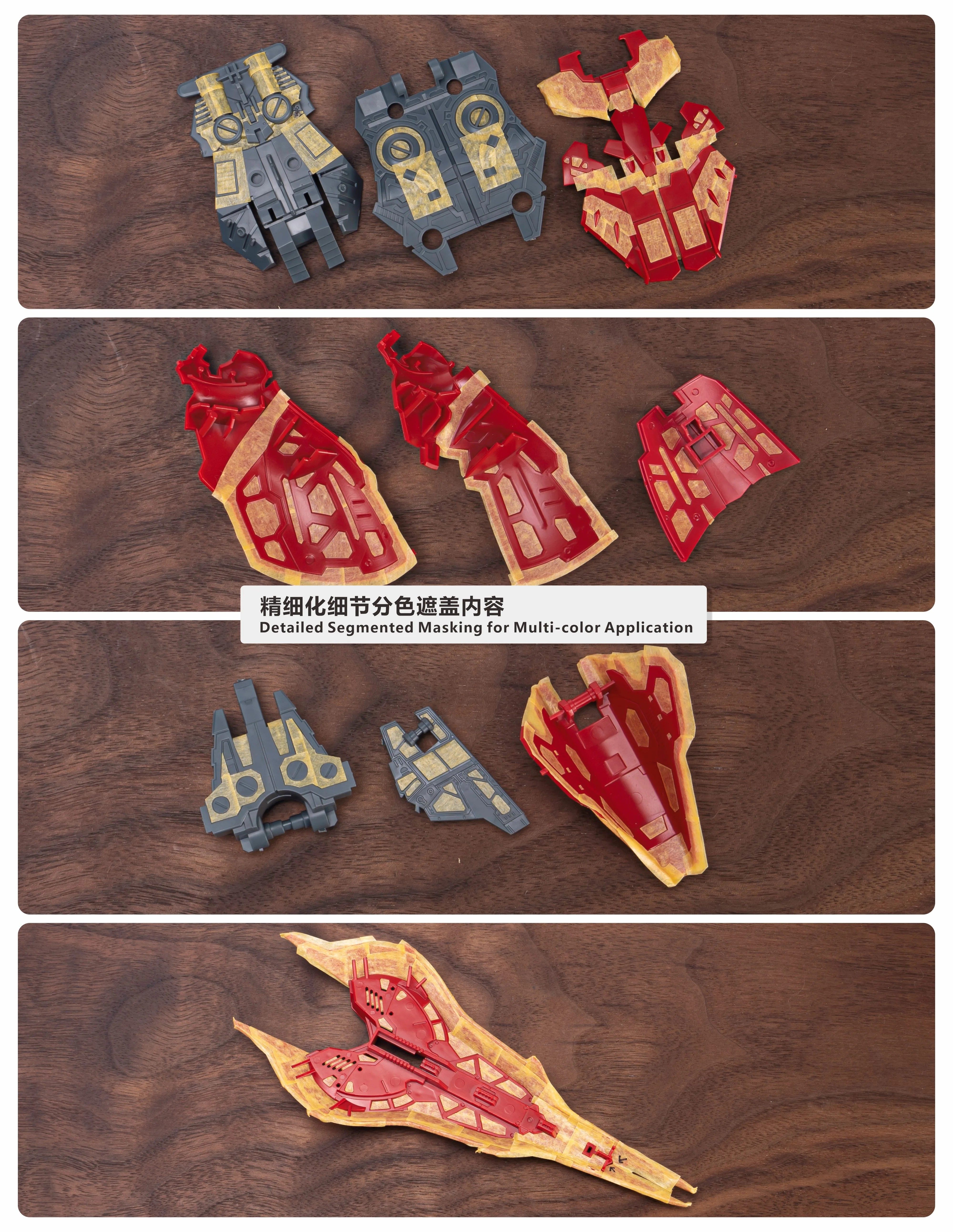 極めて貴重　16枚鐵板陣笠 TAS沈迷者萬代RG沙紮比1/144 SAZABI 預切割遮蓋帶| DL Model Shop