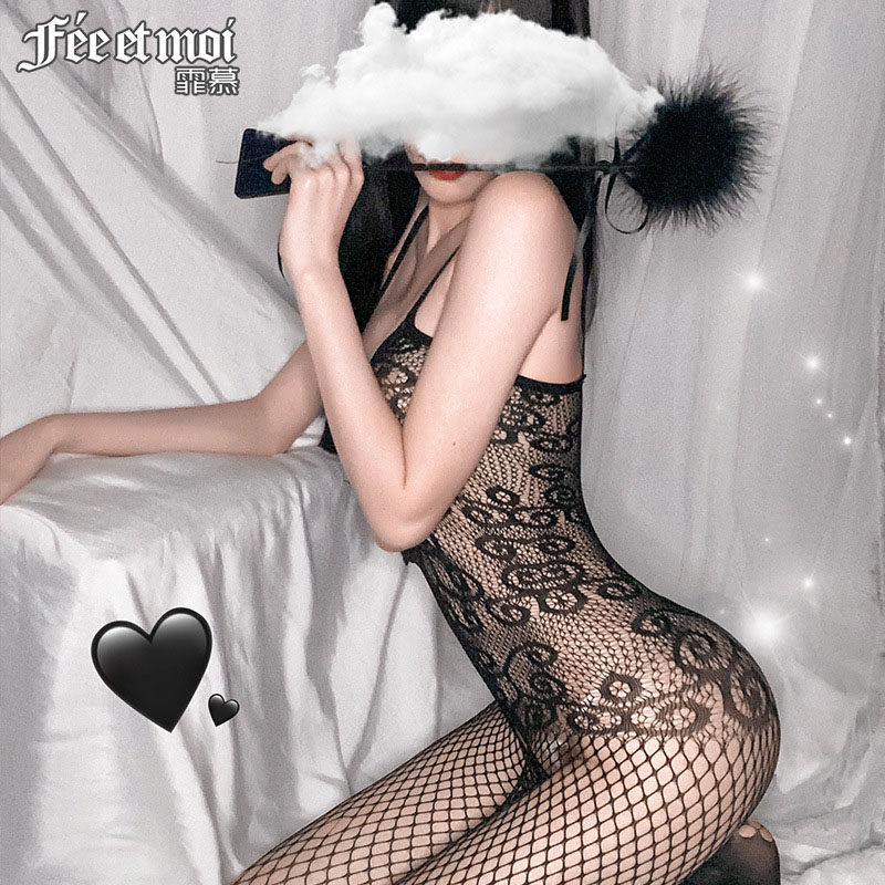 Admiring anecdote lingerie special price open crotch free from whimsseder big size net clothes European and American fire and spicy open gear style even stockings 7506