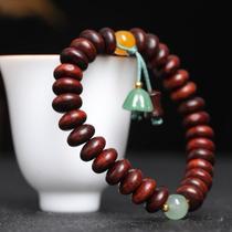 Zambia Blood Sandalwood Bracelet DI Wen Y Model Female Specification 5* Mens Wooden 9 Play Single Circle Bracelet Manufacturers Gift for the Year of the Zodiac