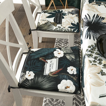 Fanju attitude Flower and bird plant flower chair cushion American chair cushion Four seasons household dining chair cushion cushion stool cushion