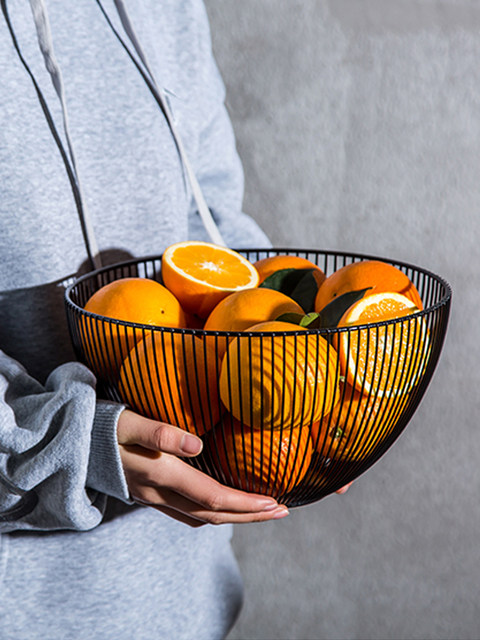 Nordic Style Fruit Plate, Fruit Basket, Snack Holder for Home Use, Modern and Stylish New Model 2023, Storage Basket, Creative Coffee Table, Living Room