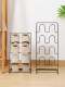 Multi-Layer Shoe Rack for Home Use, Iron Art, Freestanding, Foldable, Suitable for Bathroom, Toilet, Dormitory, Simple Slipper Storage Rack