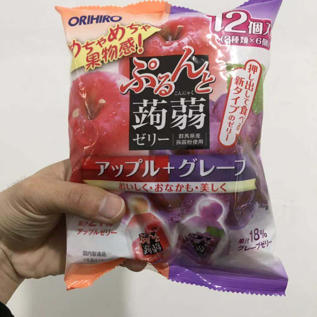 23 February Japan imported orihiro Orihiro konjac juice jelly apple grape flavor jelly 12