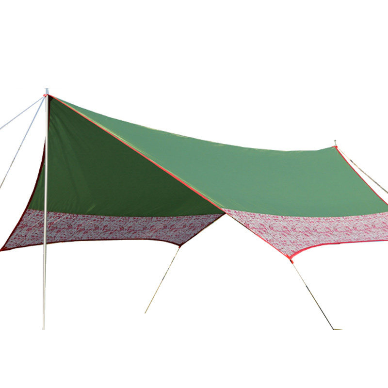 American camel canopy outdoor camping sunscreen and rainproof portable multi-person camping beach picnic hexagonal large awning