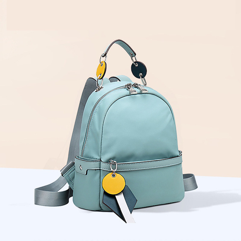 Oxford Cloth Double Shoulder Bag Women's Bag 2022 New Fashion Han Prints Wins Wind Student Canvas Small Scapegoat Woman Double Shoulder