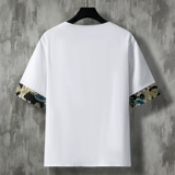 Трендовая летняя тонкая футболка с коротким рукавом, из хлопка и льна, оверсайз, короткий рукав, с вышивкой