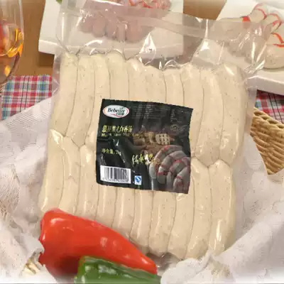 Baibede Munich White Sausage 2kg Hotel Western Restaurant Frozen German Grilled Sausage White Sausage White Sausage
