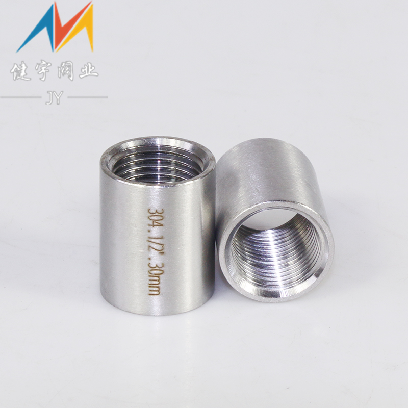 304 stainless steel inner filament tube inner wire straight through the round tube inner thread polished bright surface double wire 4 points