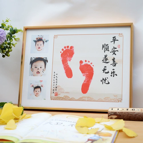 Сувенир, защитный амулет, детские отпечатки рук и ног, фотография