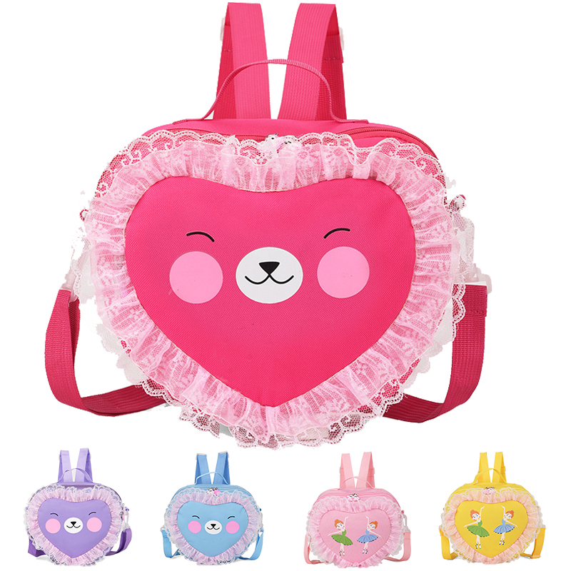 Children's dance bag girl backpack multi-purpose storage bag yellow rose red Oxford batch customization can be printed